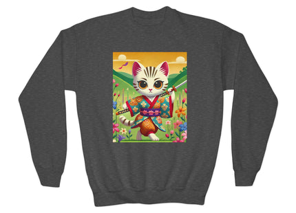 Samurai Kitten Youth Crewneck Sweatshirt