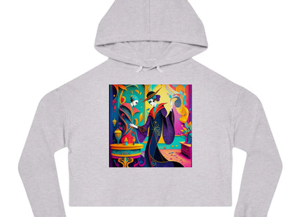 Phantoms of Elegance Women’s Cropped Hooded Sweatshirt