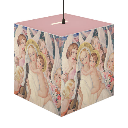 Madonna with Child Surrounded by Musical Angels Light Cube Lamp