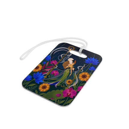 🌙🕯️ The Lady Of The Midnight Garden Luggage Tag – Art Deco Nocturne