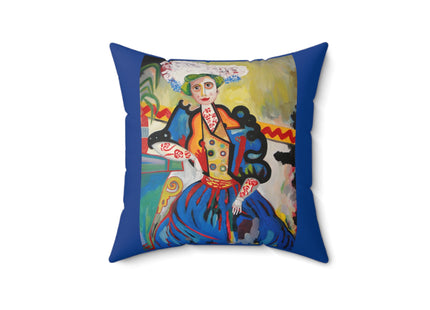 A Mulher by Amadeo de Souza-Carosa Spun Polyester Square Pillow