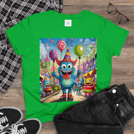 Monster Parade Madness Women's Midweight Cotton Tee