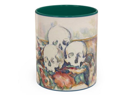 The Three Skulls by Paul Cézanne Colorful Mugs (11oz, 15oz)