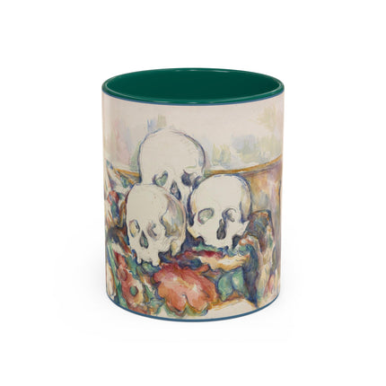 The Three Skulls by Paul Cézanne Colorful Mugs (11oz, 15oz)