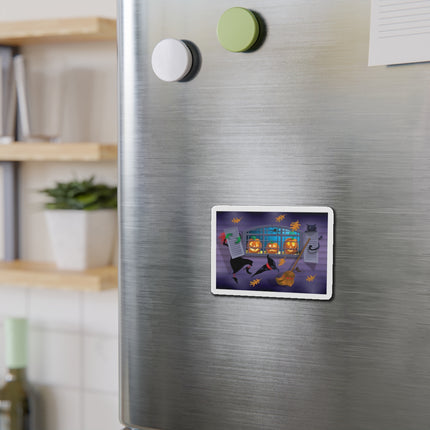Whimsical Halloween Mischief Die-Cut Magnets (5 Sizes)