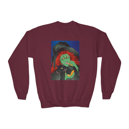 Mirror, Mirror A Witch's Touch Youth Crewneck Sweatshirt