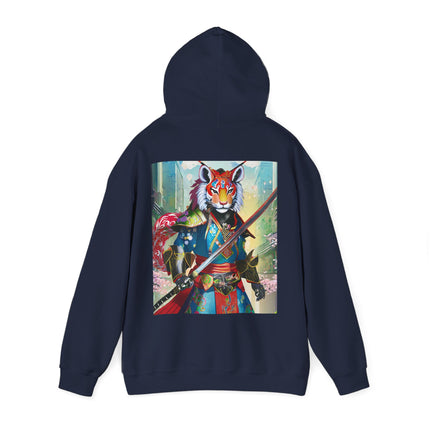 Cyberpunk Samurai Tiger – Heavy Blend™ Hooded Sweatshirt