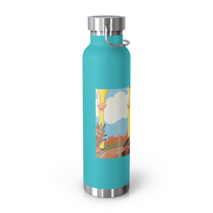 Glimpses of Opulence by Ezio Anichini Copper Vacuum Insulated Bottle, 22oz