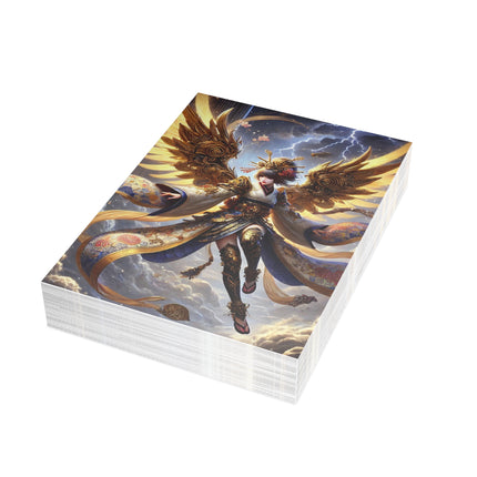 Valkyrie Descending Through Storm Postcards (envelopes included) - Bundles of 10, 30, 50 Pieces
