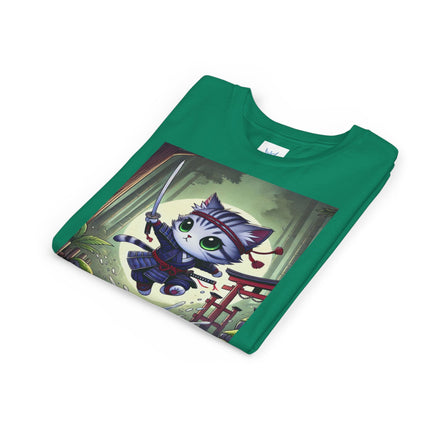 Moonlit Samurai Kitty Youth Short Sleeve Tee