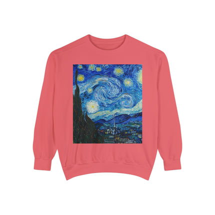 The Starry Night by Vincent Van Gogh Garment-Dyed Sweatshirt