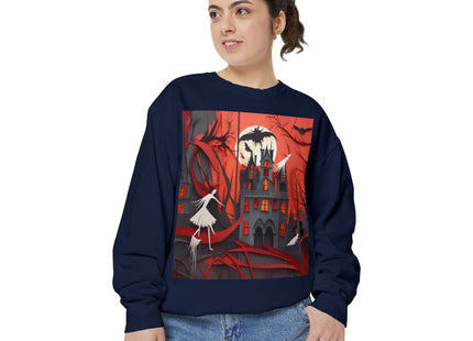 Halloween Night Scene Unisex Garment-Dyed Sweatshirt