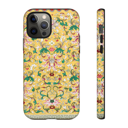 Yellow Botanical Pattern by Owen Jones Phone Cases