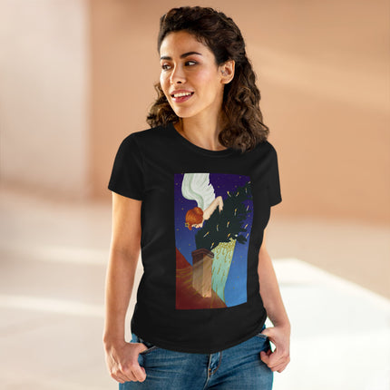 The Christmas Angel Women's Midweight Cotton Tee