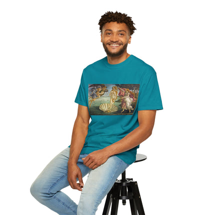 Birth of Venus by Sandro Botticelli Unisex Garment-Dyed T-shirt