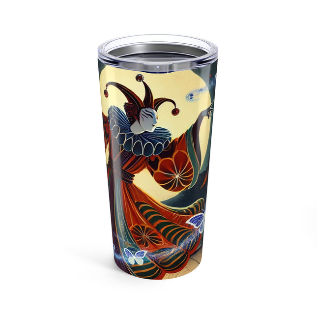 Court Magician with Ghost Butterflies Tumbler 20oz