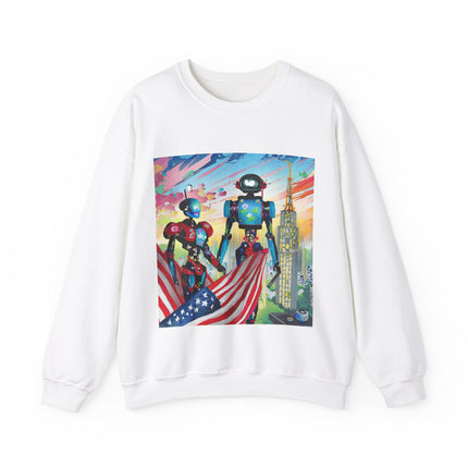 High Fashion Cyberpunk CIA Robots Unisex Heavy Blend™ Crewneck Sweatshirt