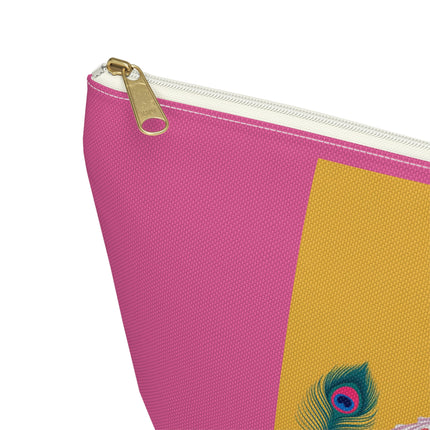 Peacock Ladies in the Garden Cosmetic Bag – Playful Elegance & Art Deco Charm