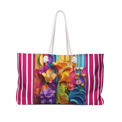 The Graceful Freesia Weekender Bag