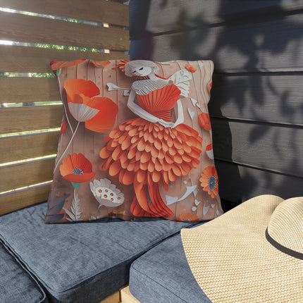 Poppy Fairy Outdoor Pillows