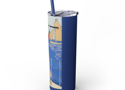 Costume de Yacht by George Barbier Skinny Tumbler with Straw, 20oz
