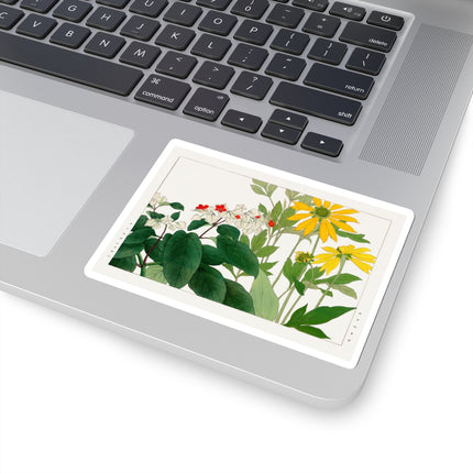 Clerodendrum & Rudbeckia by Tanigami Kônan Kiss-Cut Stickers (4 Sizes)