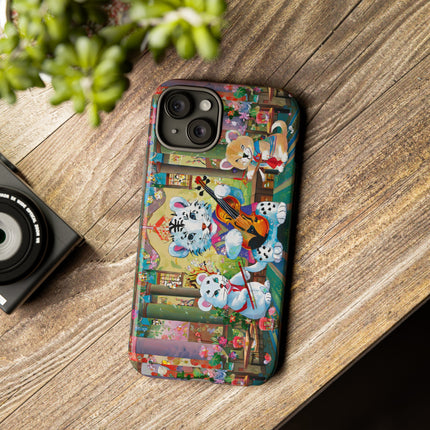 Melodies of the Snow Lion Cub Phone Cases