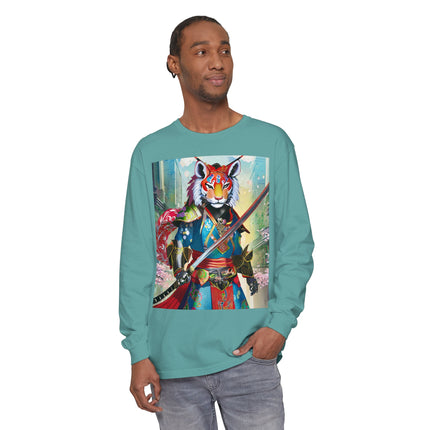 Cyberpunk Samurai Lion Long Sleeve T-Shirt