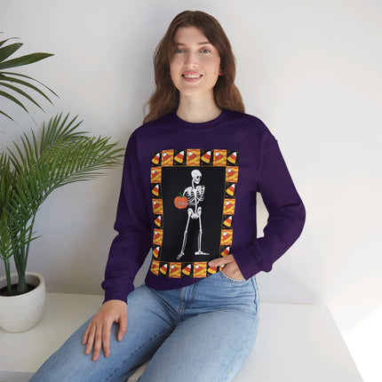 Candy Corn Skeleton Unisex Heavy Blend™ Crewneck Sweatshirt