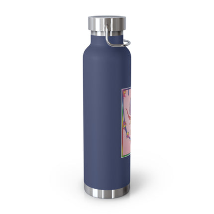 A Playful Fairy Jumps Rope Copper Vacuum Insulated Bottle, 22 oz