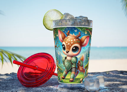 Fawn Defender Sunsplash Tumbler with Straw, 16oz