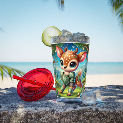 Fawn Defender Sunsplash Tumbler with Straw, 16oz