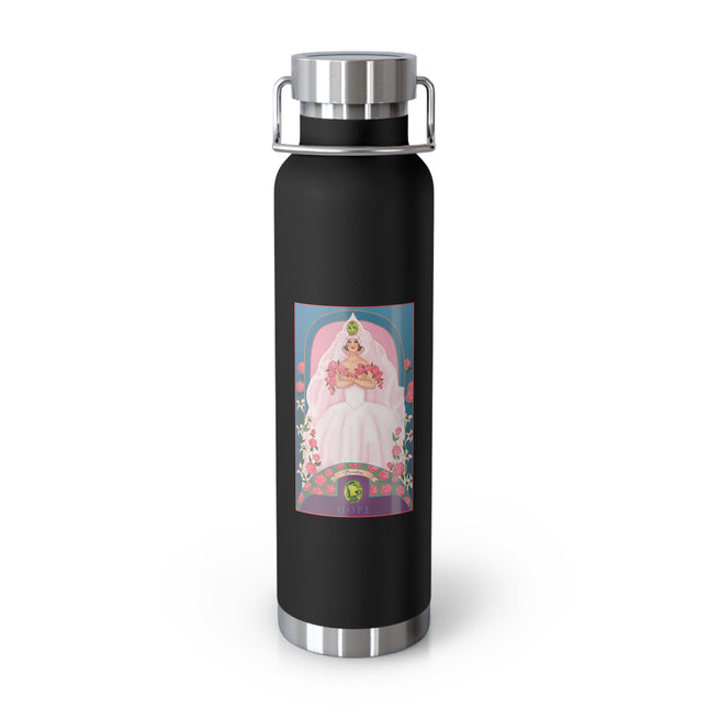 August & Peridot (from the Gem Series) by Sofia Chiostri Copper Vacuum Insulated Bottle, 22oz