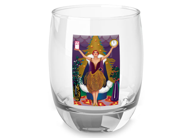 Countdown to Christmas Elegance Whiskey Glass
