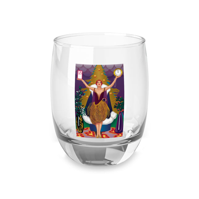 Countdown to Christmas Elegance Whiskey Glass