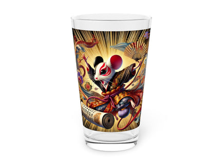 Theatrical Mouse on a Mission Glass, 16oz
