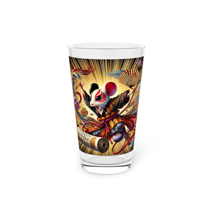 Theatrical Mouse on a Mission Glass, 16oz