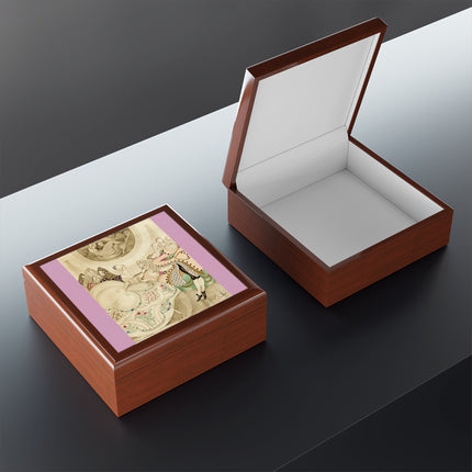 Sur talons rouges (On Red Heels) pl 01 by Gerda Wegener Jewelry Box