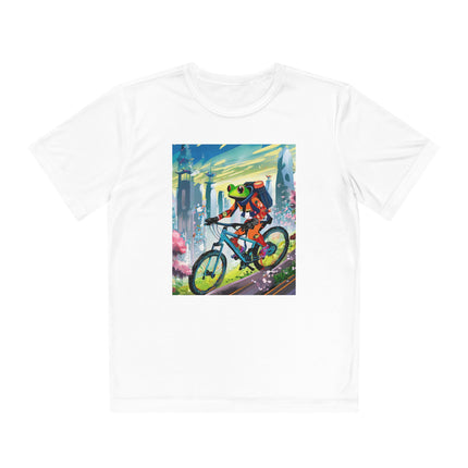 Cyberpunk Frog Youth Competitor Tee