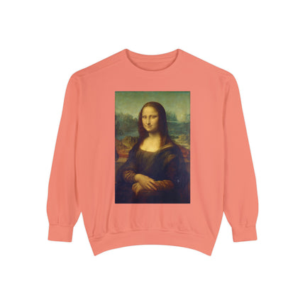 Mona Lisa by Leonardo da Vinci Unisex Garment-Dyed Sweatshirt