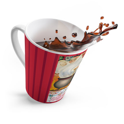 The Hallowe'en Cauldron In the Firelight's Gleam Latte Mug