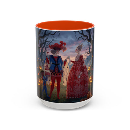 ♥️🎃 The Queen Of Hearts Halloween Masquerade Colorful Mug – Royal Halloween Fantasy