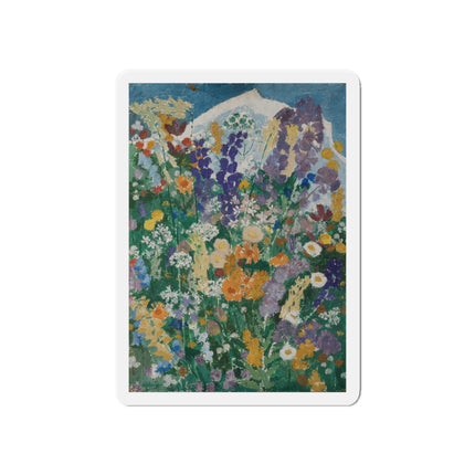 Flowers on the Mountain by August Babberger Die-Cut Magnets (5 Sizes)