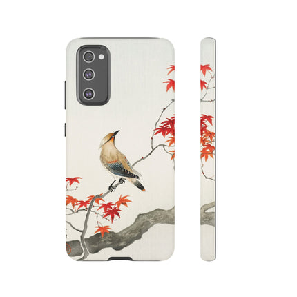 Japanese Bird on Maple by Ohara Koson Phone Cases