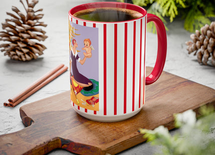 Art Deco Christmas Colorful Mugs (11oz, 15oz)