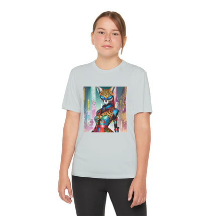 Cyber Cat Glamour Youth Competitor Tee