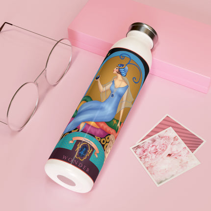 September & Sapphire (from the Gem Series) by Sofia Chiostri Slim Water Bottle