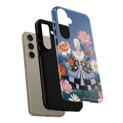 🌸🎀 The Grand Floral Promenade Phone Case – Art Deco Fashion Fantasy