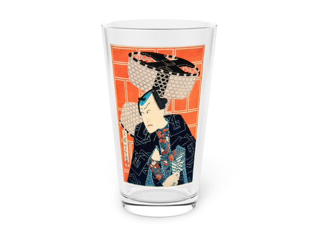 The Actor Kawarasaki Gonjūrō for a Fire Troupe by Tsukioka Yoshitoshi Glass, 16oz