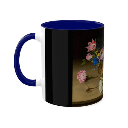Flower Still Life by Ambrosius Bosschaert Colorful Mugs, 11oz